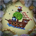 Pattern, Froggo Pirates by BAD Stitch