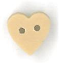 Beads, Buttons & Charm, tiny folk art white heart by Just Another Button Company