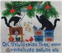 Pattern, Kitty Christmas by Sister Lou Stitches