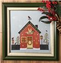 Pattern, Red Christmas House by Twin Peak Primitives