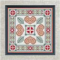 Pattern, Folkart Christmas Tile by Luhu Stitches