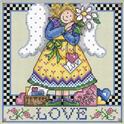 Pattern, A Year of Angels February: Love by Joan Elliott Design