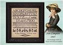 Pattern, Ann Campion 1845 by Hands Across the Sea Samplers