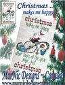 Pattern, Christmas Makes Me Happy by MarNic Designs