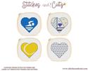 Pattern, LOVE Frame Hearts - Swimming Sailing Tennis Golfing by Stitches and Cutz