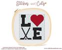 Pattern, LOVE Hockey by Stitches and Cutz