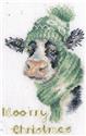 Kit, Moo-rry Christmas Christmas Card by Bothy Threads