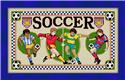 Pattern, Soccer by Joan Elliott Design