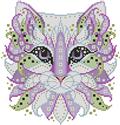 Pattern, Colorful Cats Mystery by Kitty & Me Designs