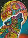 Abstract Howling Wolf
