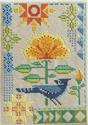 Pattern, Seasonal Courier - Blue Jay's Summer by Robin Pickens Inc