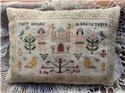 Pattern, Mary Jenkins, 1772. Cushions based on a Welsh sampler by Crowsfeetstitching
