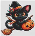 Pattern, Witch Kitty 2 by White Willow Stitching