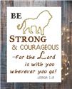 Pattern, Be Strong & Courageous by Iris Originals