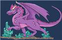 Pattern, Amethyst Dragon by Artists Alley