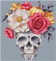 Pattern, Floral Sugar Skull by Artists Alley