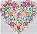 Pattern, Spring Heart by Artists Alley