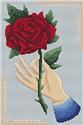 Pattern, Vintage Hand and Rose Tattoo by Artists Alley