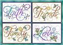 Pattern, Faith, Love, Family, Friends by Joan Elliott Design