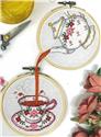 Pattern, Tea Set Hoops by Tiny Modernist