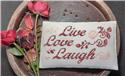 Pattern, Live Love Laugh by Samplers and Primitives