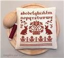Pattern, Red Bunny Pincushion by Samplers and Primitives