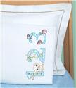 Stamped Stitchable, Numbers 1,2,3 (Perle Edge Pillowcase) by Jack Dempsey
