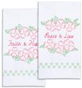 Stamped Stitchable, Faith, Hope, Peace & Love by Jack Dempsey