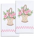 Stamped Stitchable, Basket of Roses by Jack Dempsey