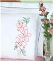 Stamped Stitchable, Lillies (Lace Edge Pillowcase) by Jack Dempsey