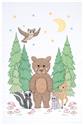 Stamped Stitchable, Woodland Bear by Jack Dempsey