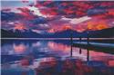 Pattern, Lake McDonald Sunset by Artecy Cross Stitch