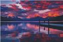 Pattern, Lake McDonald Sunset (Large) by Artecy Cross Stitch