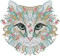 Pattern, Colorful Cats Fur Elise by Kitty & Me Designs