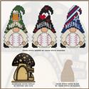 Pattern, Little Gnome Series - Baseball by Cross Stitch Wonders