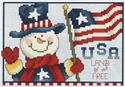 Pattern, Land of the Free - Patriotic Snowman by Stoney Creek