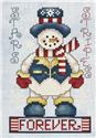 Pattern, Stars & Stripes Forever - Patriotic Snowman by Stoney Creek