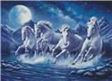 Pattern, The Lunar Horses (Large) by Artecy Cross Stitch