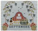 Pattern, Barn Calendar September by Twin Peak Primitives