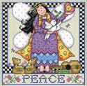 Pattern, A Year of Angels August: Peace by Joan Elliott Design