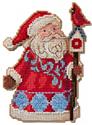 Kit, Santa & Cardinal Birdhouse by Mill Hill