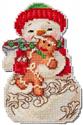 Kit, Snowman with Gingerbread by Mill Hill