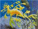 Pattern, Mini Yellow Leafy Sea Dragon by Artecy Cross Stitch