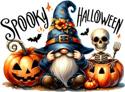 Beads, Buttons & Charm, Spooky Halloween Magnet by Les Petites Croix De Lucie