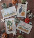 Pattern, Autumn Beach Postcards by Blue Flower