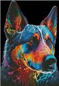 Pattern, Abstract German Shepherd by Artecy Cross Stitch