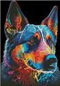 Pattern, Mini Abstract German Shepherd by Artecy Cross Stitch
