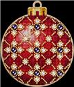 Kit, Red and Gold Wood Ornament by Wizardi