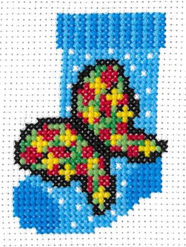 Cross Stitch Patterns, Fluttering Festive Joy by Imaginating