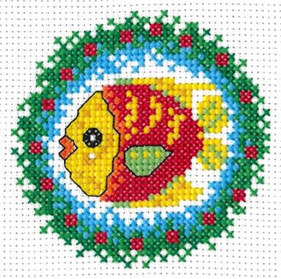 Cross Stitch Patterns, Festive Fins by Imaginating
